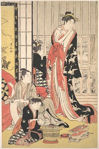 Interior Scene by Torii Kiyonaga