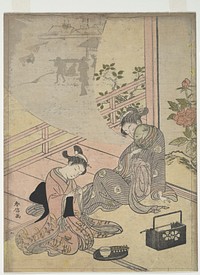 Parody of the Tale of Young Man Lu: Courtesan Dreaming by Suzuki Harunobu