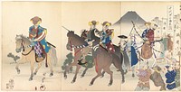 Chiyoda Castle (Album of Men) by Yoshu Chikanobu  