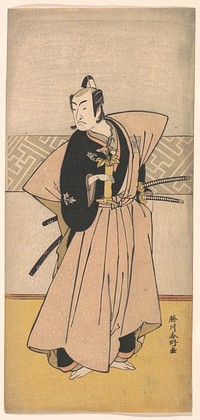 The Actor Ichikawa Omezo as a Samurai with Two Swords by Katsukawa Shunkō