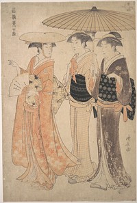 The Promenade by Torii Kiyonaga