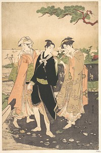 Along the Seashore at Futami by Utagawa Toyokuni