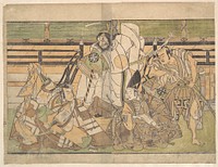 Four Actors in Unidentified Roles by Katsukawa Shunshō