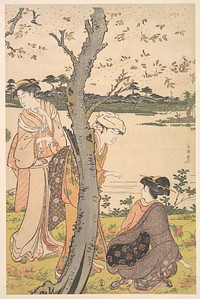 Gathering Young Flowers by Katsukawa Shunchō