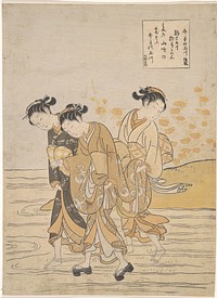 Jewel River at Ide (Ide no Tamagawa) by Suzuki Harunobu