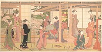 Mansion Opening onto a Garden by Katsukawa Shunchō