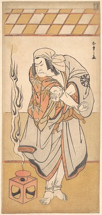 The First Nakamura Nakazo in the Role of Chinzei Hachiro in the Drama Kite Kaeru nishiki no wakayagi" by Katsukawa Shunshō