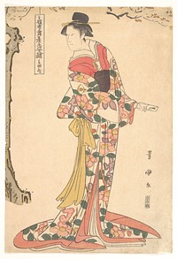 The Actor Onoe Matsusuke in the Role of Lady Iwafuji by Utagawa Toyokuni