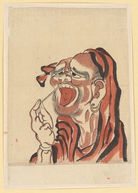 Daruma (Buddhist Saint), School of Katsushika Hokusai