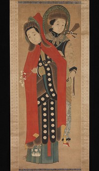 Lady and Attendant by Unidentified artist