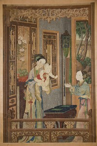 Interior with Woman, Child and Nurse by Unidentified artist