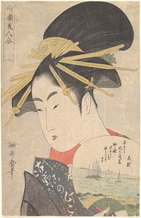 The Courtesan Konosumi, from the series “Beauties of the Southern Quarter”(Nangoku bijin awase) by Utamaro Kitagawa (1754–1806)