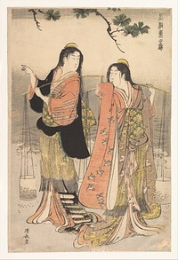 The Brine Maidens of Suma (Shiokumi, Suma) by Torii Kiyonaga