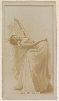 Ada Melrose, from the Actresses series (N245) issued by Kinney Brothers to promote Sweet Caporal Cigarettes
