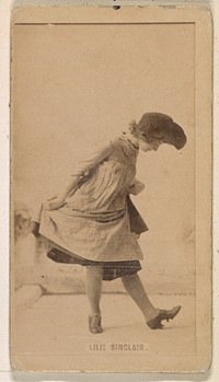 Lilie Sinclair, from the Actresses series (N245) issued by Kinney Brothers to promote Sweet Caporal Cigarettes, issued by Kinney Brothers Tobacco Company