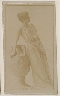 Vera Wilson, from the Actresses series (N245) issued by Kinney Brothers to promote Sweet Caporal Cigarettes