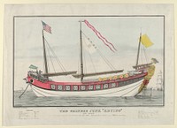 The Chinese Junk Keying"–Captain Kellett–As she appeared in New York harbour July 13th, 1847–212 days from Canton.–720 tons burthen