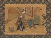 Kabuki Play Kusazuribiki from the Tales of Soga (Soga monogatari) by Okumura Masanobu