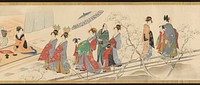 Three Gods of Good Fortune Visit the Yoshiwara; or “Scenes of Pleasure at the Height of Spring” by Chōbunsai Eishi