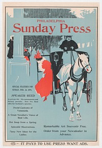 Advertisement for Philadelphia Sunday Press: February 2d, 1896