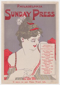 Advertisement for Philadelphia Sunday Press: Oct. 13, 1895