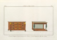 Design for a Commode and Console (Plate 10), in Collection de Meubles et Objets de Goût, vol. 1