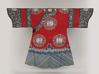 Woman’s robe decorated with crane medallions