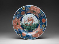 Plate with Dragon and Waves, China