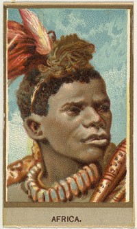 Africa, from the Races of Mankind series (T181) issued by Abdul Cigarettes