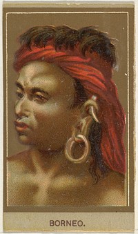 Borneo, from the Races of Mankind series (T181) issued by Abdul Cigarettes