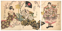 Kabuki Scene at Kumagai's Camp, from the play The Chronicle of the Battle of Ichinotani (Ichinotani futaba gunki) by Utagawa Kunisada
