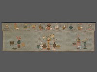 Table Valance with Theme of the "Hundred Antiques"