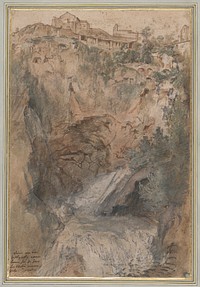 View of the Cascades at Tivoli by Nicolas Delobel