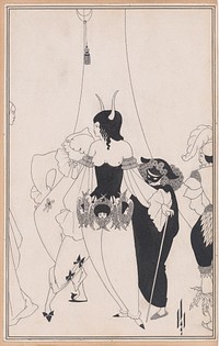 The Masque of the Red Death, for Edgar Allan Poe’s “Tales of Mystery and the Imagination,” Chicago, 1895-96 by Aubrey Vincent Beardsley