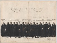 Plate 64: The magistrates of the city of Brussels marching in the funeral procession of Archduke Albert of Austria; from 'Pompa Funebris ... Alberti Pii' by Cornelis Galle I, after Jacques Francquart