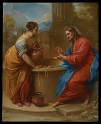 Christ and the Woman of Samaria by Benedetto Luti