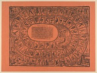 Game of the Goose, with the rules printed in the center by José Guadalupe Posada