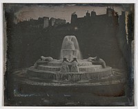 Fountain, Place du Ch&acirc;teau d&rsquo;Eau, Paris by Joseph-Philibert Girault de Prangey by Joseph-Philibert Girault de Prangey