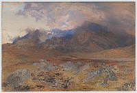 Snowdon, after an April Hailstorm [or Snowdon through Clearing Clouds] by Alfred William Hunt