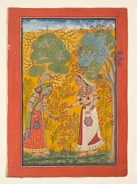 Vasanti Ragini, Page from a Ragamala Series (Garland of Musical Modes), India (Himachal Pradesh, Bilaspur)