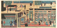 Interior of an American Steamship by Utagawa Yoshikazu