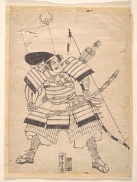 Preparatory Drawing for a Warrior Print by Utagawa Yoshitora