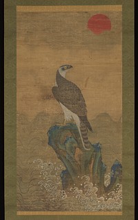 Hawk at Sunrise, attributed to Jeong Hong-Rae
