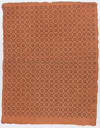 Sheet with overall floral dot pattern by Anonymous