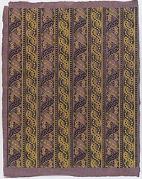 Sheet with four borders with guilloche and ribbon patterns