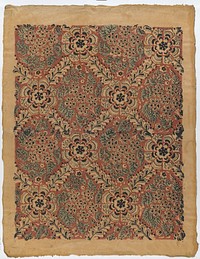 Sheet with overall floral pattern