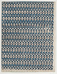 Sheet with overall diamond pattern by Anonymous