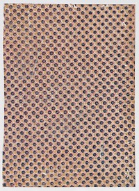 Sheet with overall crisscrossing pattern with large dots