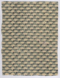 Sheet with overall curved abstract pattern by Anonymous