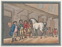 Selling a Horse by Thomas Rowlandson (published by S. W. Fores)